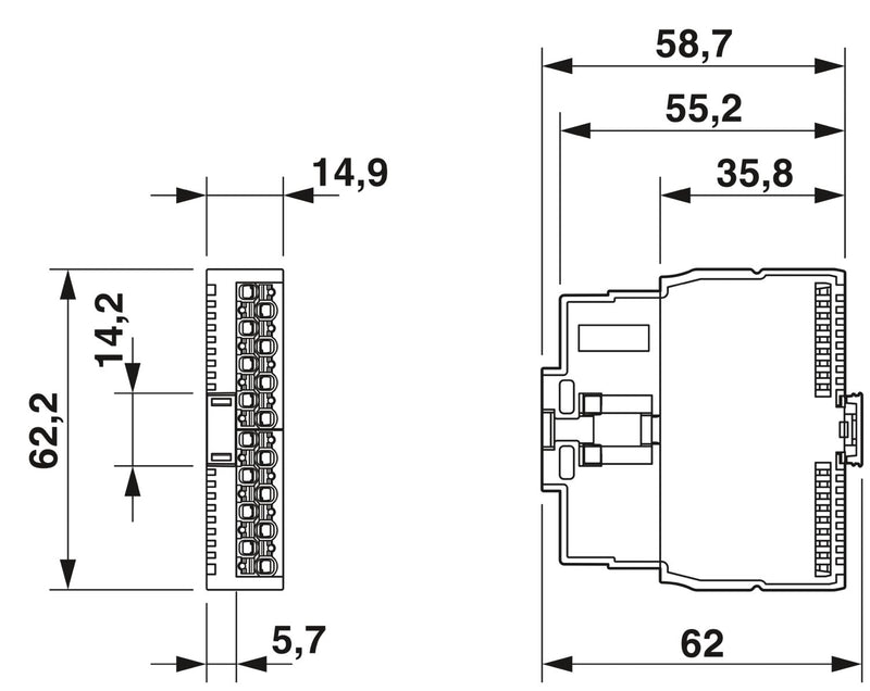 MODULO DE ENTRADA DIGITAL  16 SALIDAS 24 V DC IP20