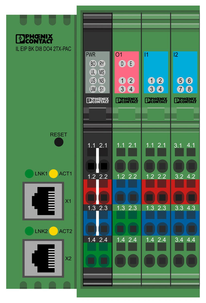 PHOENIX CONTACT IL EIP BK DI8 DO4 2TX-PAC