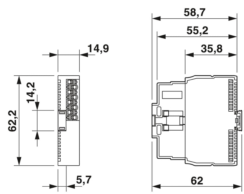 MODULO DE ENTRADA 24VDC TECNOLOGIA DE CONEXION: 4 CONDUCTO