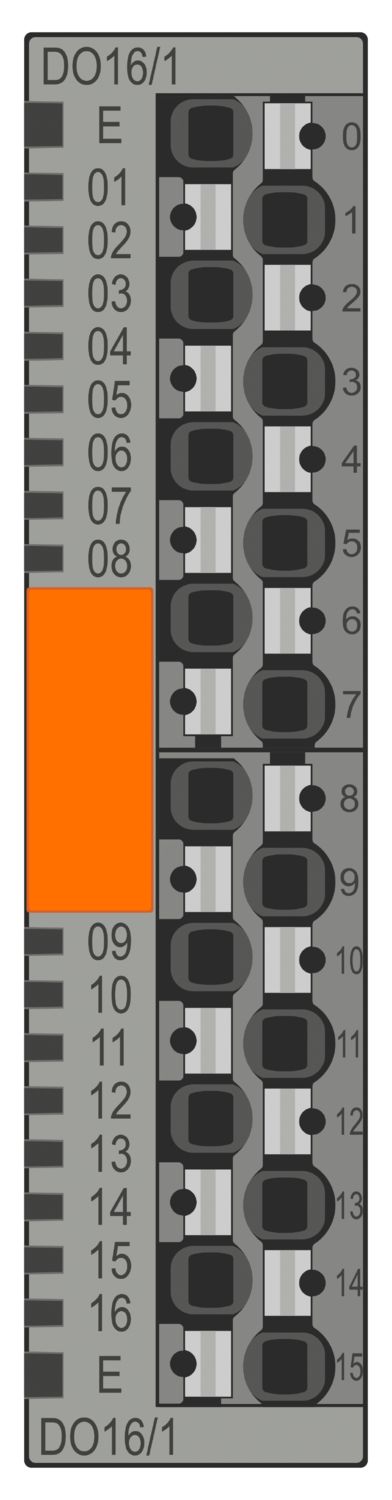 MODULO DE ENTRADA DIGITAL  16 SALIDAS 24 V DC IP20