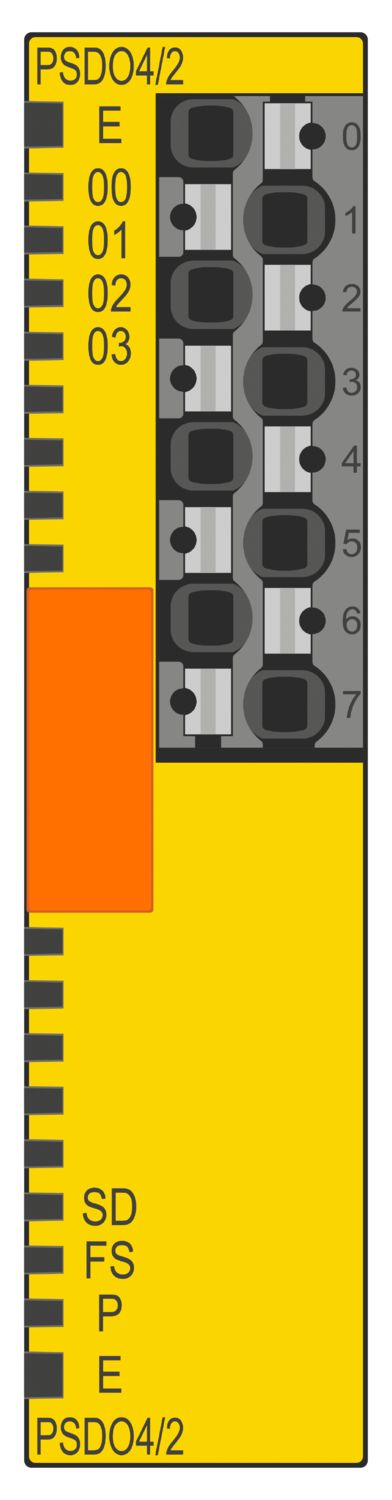 MODULO DE ENTRADA 24VDC TECNOLOGIA DE CONEXION: 4 CONDUCTO
