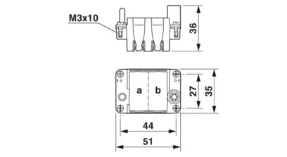 PHOENIX-CONTACT MARCO PARA SOPORTE DE MODULOS B6