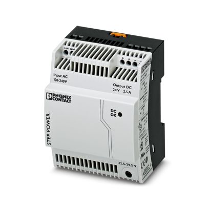 PHOENIX CONTACT POWER SUPPLY 100-240VAC/24VDC 2.5A