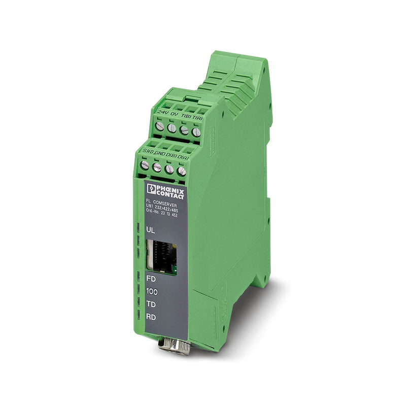 PHOENIX CONTACT CONVERTIDOR SERIAL A ETHER FL COMSERVER UNI 232/422/485