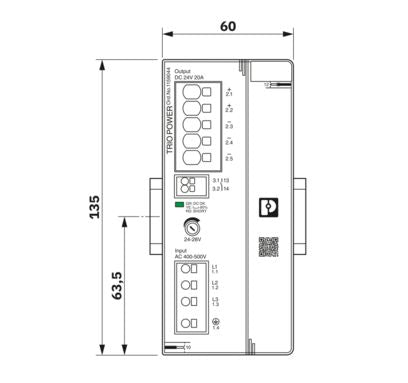 PHOENIX FUENTE DE ALIMENTACION 3 F SALIDA: 24 V DC / 20 A
