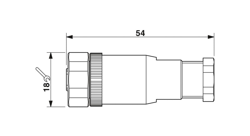 PHOENIX CONTACT CONECTOR M12 4P HEMBRA INOX PG7 CODIF-A