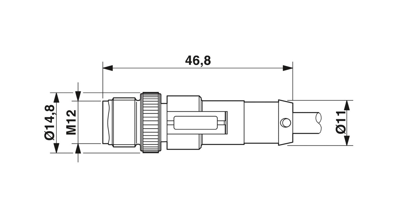 PHOENIX CONTACT CABLE M12 4P MACHO M12 4P HEMBRA 1.5MTS 4HILOS PUR CODIF-A