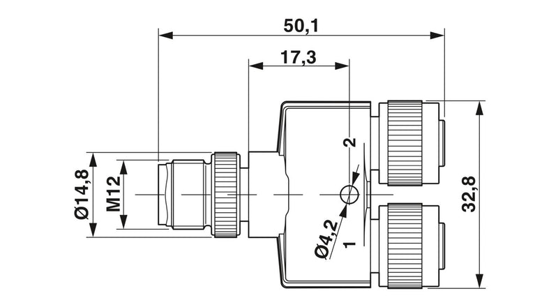 PHOENIX CONTACT CONECTOR EN Y M12 5P MACHO 2xM12 5P TPU CODIF-A