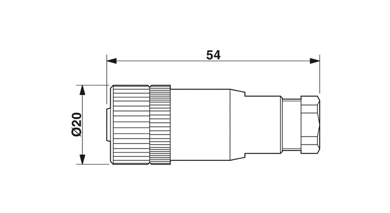 PHOENIX CONTACT CONECTOR M12 4P HEMBRA LATON-NIQUEL PG7 CODIF-A