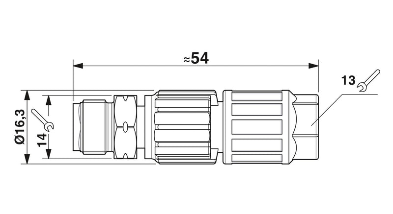 PHOENIX CONTACT CONECTOR M12 4P MACHO INOX CODIF-A