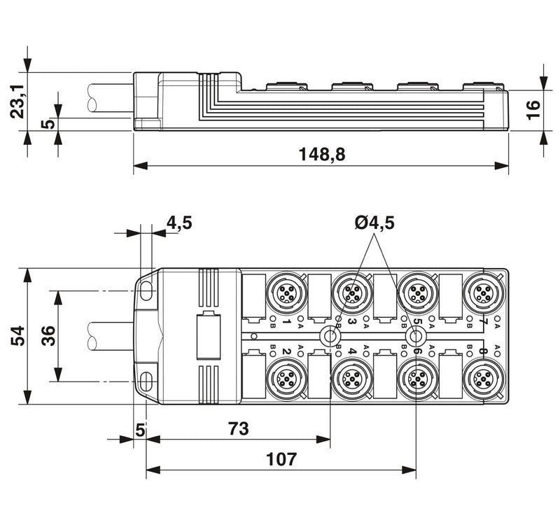 PHOENIX CONTACT SACB-8/ 8-L- 5.0PUR SCO P