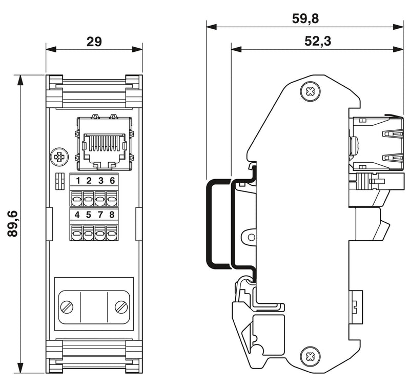 PHOENIX CONTACT FL-PP-RJ45-SCC