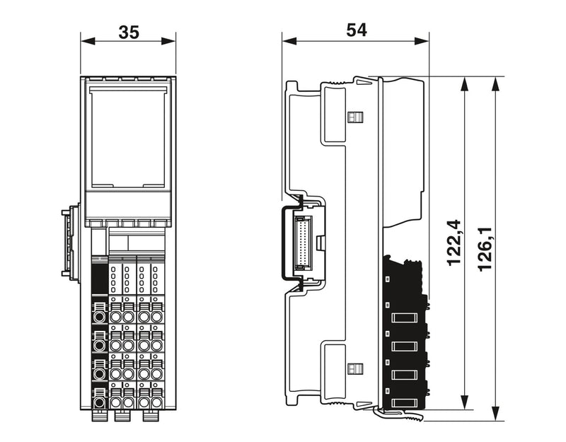PHOENIX CONTACT AXIOLINE MODULO 16 SALIDAS DIG 24VDC