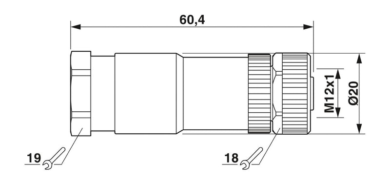 PHOENIX CONTACT CONECTOR M12 4P HEMBRA PG11 CODIF-T