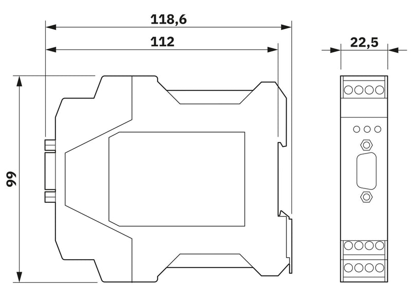 PHOENIX CONTACT CONVERTIDOR RS232 A RS485 PSM-ME-RS232/RS485-P