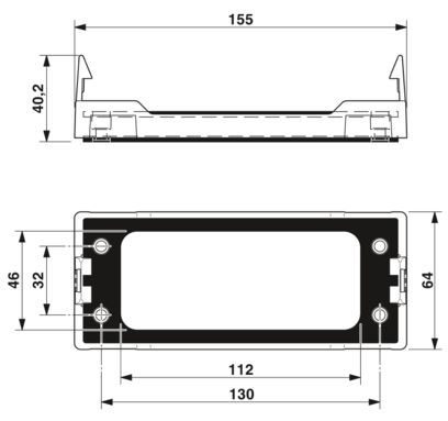 PHOENIX CONTACT MARCO ENCAJE A PRESION B24 155X64X39mm CES-B24-SF-PLBK
