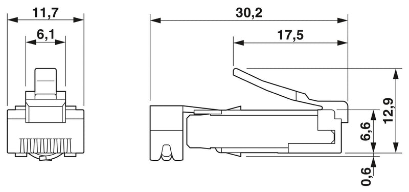PHOENIX CONTACT HC-M-RJ45-08-M