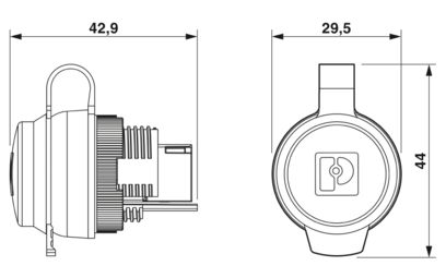 PHOENIX CONTACT CONECTOR RJ45 HEMBRA RJ45 HEMBRA 8P CON TAPA