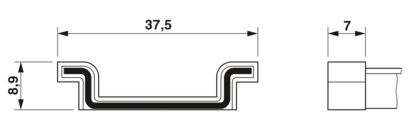 PHOENIX CONTACT PIEZA FINAL CARRIL P/RIEL DIN NS 35/7.5 CAP