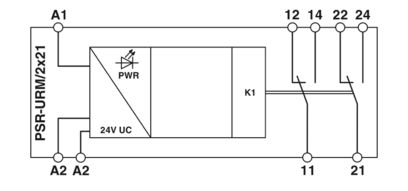 PHOENIX CONTACT RELEVADOR 2P 2T PSR-SCF-24UC/URM/2X21