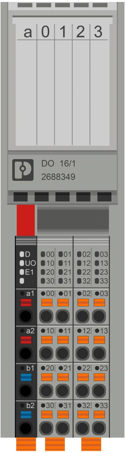 PHOENIX CONTACT AXIOLINE MODULO 16 SALIDAS DIG 24VDC