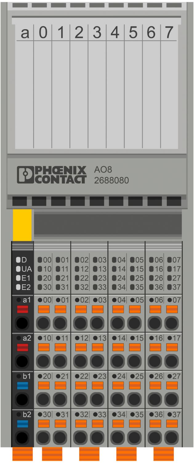 PHOENIX CONTACT AXIOLINE MODULO 8 SALIDAS ANALOG V o I