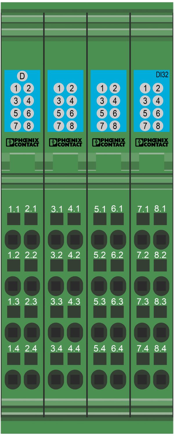 PHOENIX CONTACT MOD ENT DIG INLINE 32 24VDC IB IL 24 DI 32/HD-PAC