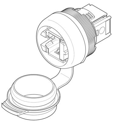 PHOENIX CONTACT CONECTOR RJ45 HEMBRA RJ45 HEMBRA 8P CON TAPA
