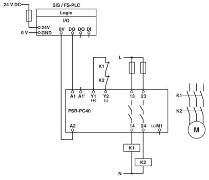 PHOENIX CONTACT SAFETY COUPLING RELAY 24VDC