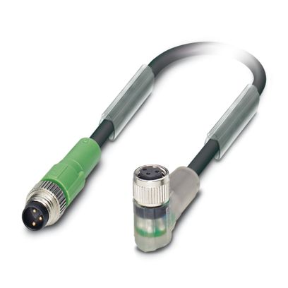 PHOENIX CONTACT CABLE M8 3P MACHO M8 3P HEMBRA CODO 3MTS PUR CODIF-A