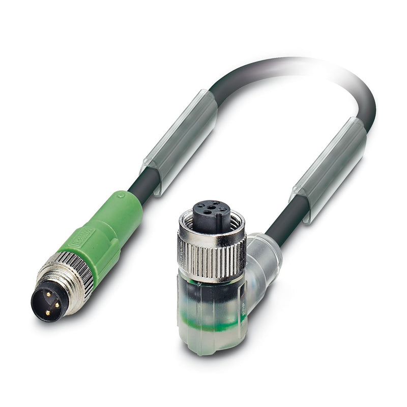 PHOENIX CONTACT CABLE M8 3P MACHO M12 3P HEMBRA 3MTS PUR CODIF-A