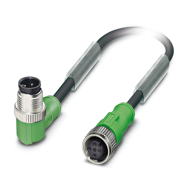 PHOENIX CONTACT CABLE M12 4P MACHO CODO M12 4P HEMBRA 3MTS 4HILOS PUR CODIF-A