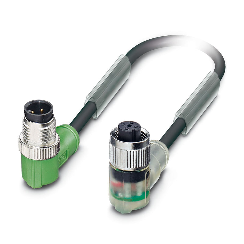 PHOENIX CONTACT CABLE M12 4P MACHO CODO M12 4P HEMBRA 0.6MTS 4HILOS PUR CODIF-A