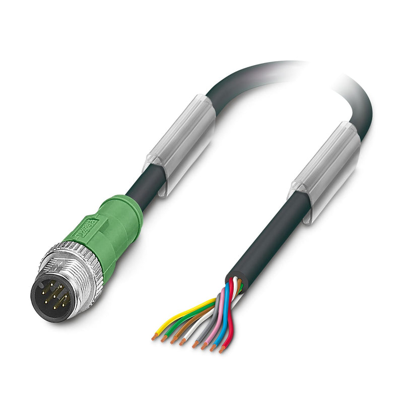 PHOENIX CONTACT CABLE M12 8P MACHO 5MTS 8HILOS PUR