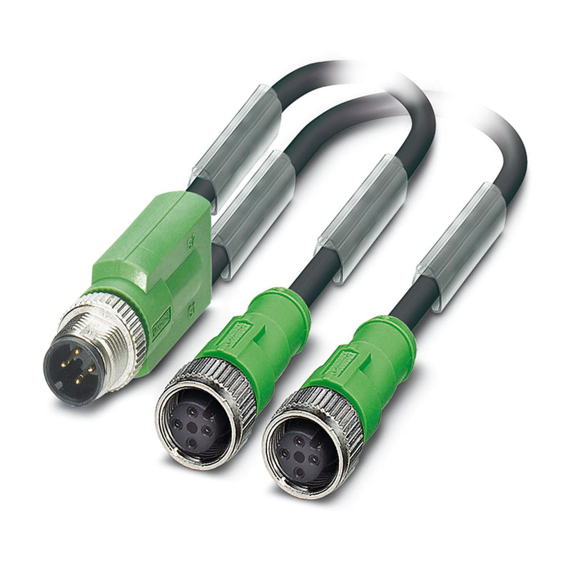 PHOENIX CONTACT CABLE EN Y M12 4P MACHO 2xM12 5P HEMBRA 0.3MTS 4HILOS PUR CODIF-A