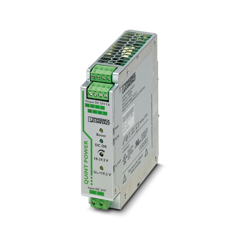 PHOENIX CONTACT POWER SUPPLY 100-240VAC/24VDC 5A