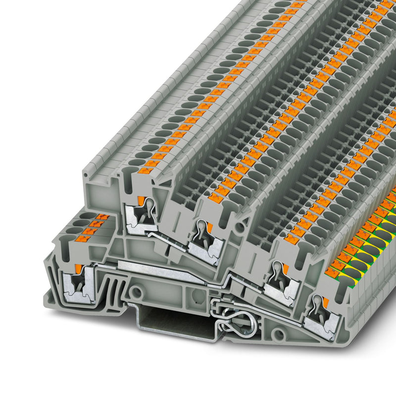 PHOENIX CONTACT CLEMA PUSH IN GRIS 1 TIERRA Y 2 NIV 26-12AWG