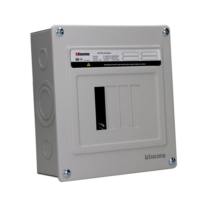 BTICINO CENTRO DE CARGA 4P 60A 120/240VAC 1F 3H 10kA SOB QOD4S