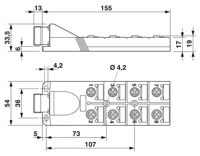 PHOENIX CONTACT SACB-8/8-L-M23 CONECTORES