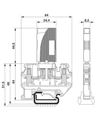 PHOENIX CONTACT INTERRUPTOR TERMOMAG P/BORNE FUSIBLE
