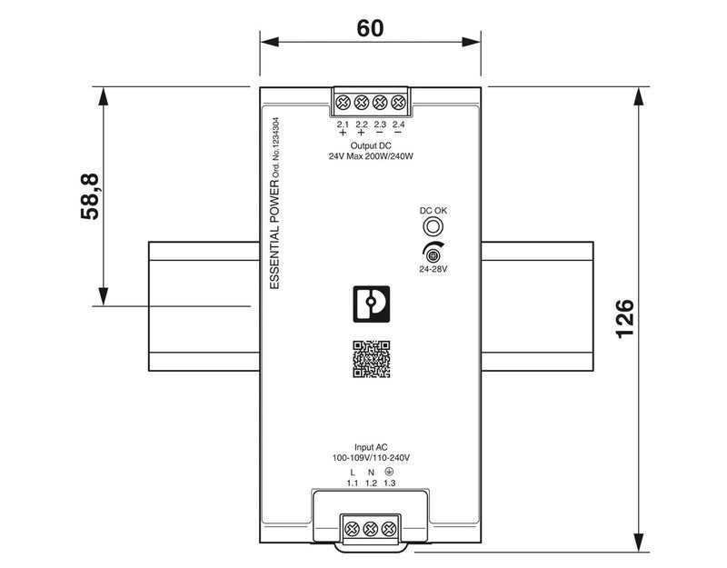 PHOENIX FUENTE DE ALIMENTACION 1 FASE SAL 24VDC 10A