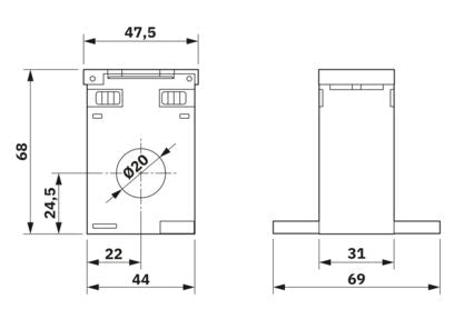 PHOENIX CONTACT CONVERTIDOR CORRIENTE  PRIM 50A CA  SECU 5A CA 1.