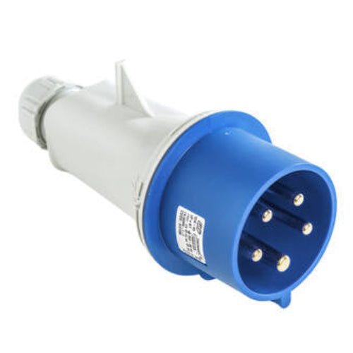 IDE CLAVIJA AEREA 32A 3P+N+T 220V 9H AZUL IP44