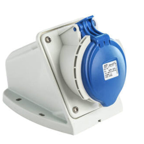 IDE BASE MURAL 32A 3P+T 220V 9H AZUL IP44