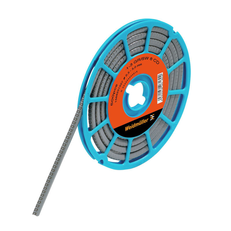 WEIDMULLER MARCACABLE RL 500PZ 10-18 AWG CLI C 1-3 GR/SW 8 CD