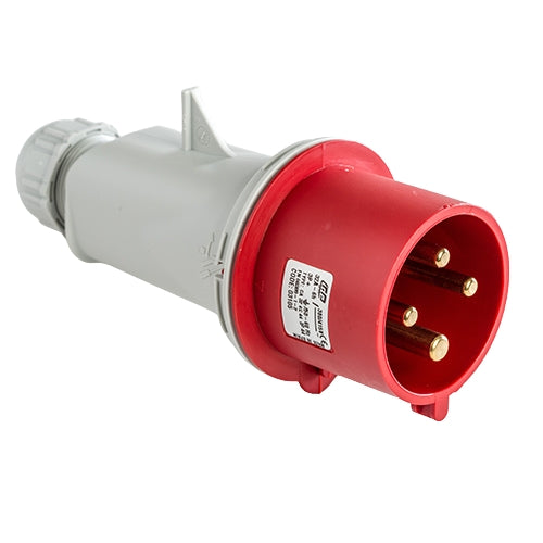 IDE CLAVIJA AEREA 3P+T 32A 440V 6H ROJO IP44