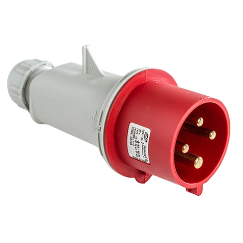 IDE CLAVIJA AEREA 3P+N+T 32A 440V 6H ROJA