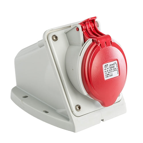IDE BASE MURAL 3P+N+T 16A 440V 6H ROJO