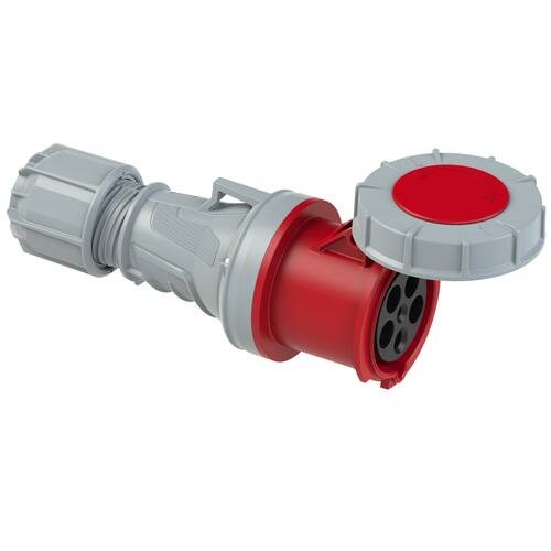 IDE BASE AEREA 63AMP 3P+N+T 220-240V 6H ROJO IP66-IP67