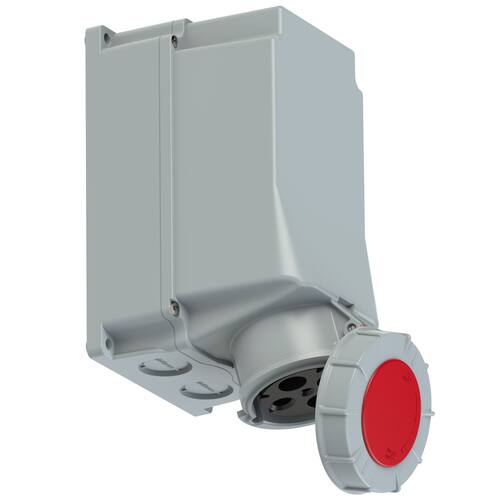 IDE BASE MURAL 125A 3P+T 400V 6H ROJO IP66-IP67